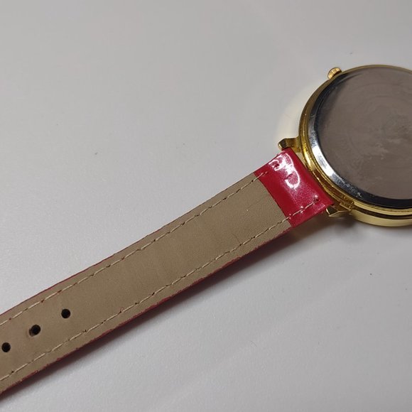 Cat And Crown Analog Watch With Red Band - Picture 12 of 16